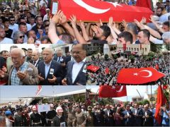 TÜRKİYE ŞEHİTLERİNİ UĞURLADI