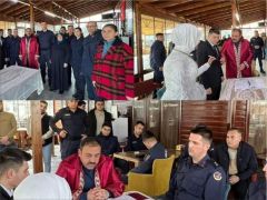 HASAN HAKANOĞLU AFŞİNDEN GELEN DEPREMZEDE ÇİFTLERİN NİKAHLARINI KIYDI