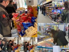 PERSONELLERİNİ YANINA ALIP MARKETLERİ TEK TEK DENETLEDİLER