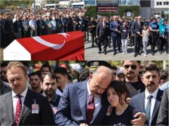 ŞEHİT POLİS MEMURU HAKAN TELLİ SON YOLCULUĞUNA UĞURLANDI