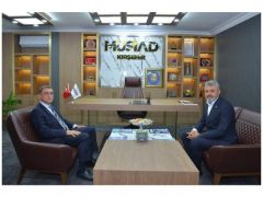 REKTÖR PROF.DR.MUSTAFA KASIM KARAHOCAGİL MÜSİAD BAŞKANINI ZİYARET ETTİ