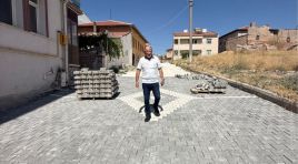 ALİ ŞAHİN ‘BİZ BURADAYIZ MUCURUMUZA KİLİT PARKE ÇALIŞMASI HAYIRLI OLSUN’ DEDİ