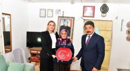 VALİ, ÇAYAĞZI KÖYÜNDE ŞEHİT AİLESİNİ ZİYARET ETTİ